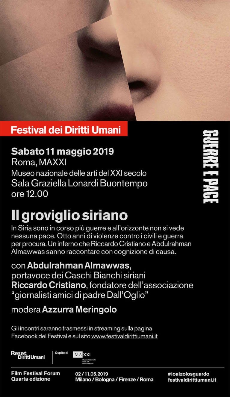 “Il groviglio siriano” al Festival dei Diritti Umani. Roma, 11 maggio