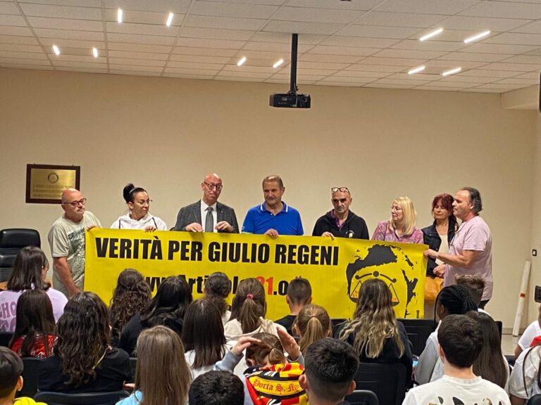 Da Gualdo Tadino la richiesta alla Corte Costituzionale di far ripartire il processo Regeni