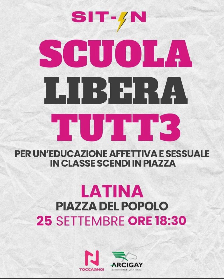 Scuola libera tutt3 – Il 25 settembre sit in nelle piazze