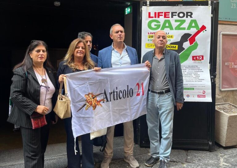 Anche Articolo 21 a Life For Gaza – Say Freedom di Napoli