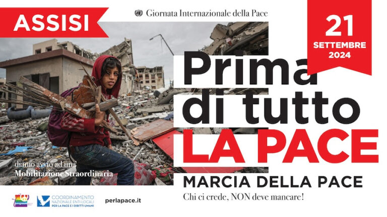 Il 18 settembre a Perugia per presentare la Marcia di Assisi