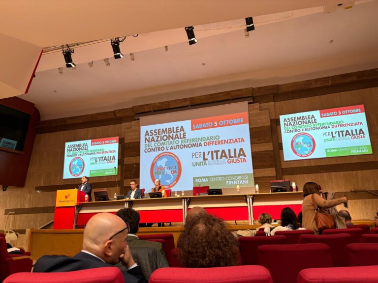 Articolo 21 all’assemblea nazionale del Comitato contro l’Autonomia differenziata