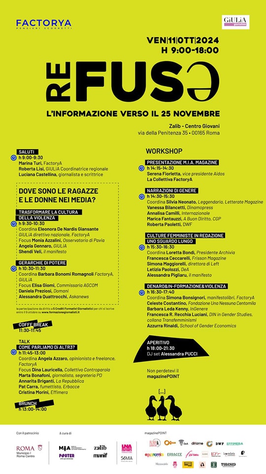 (Re)fuse: l’informazione verso il 25 novembre