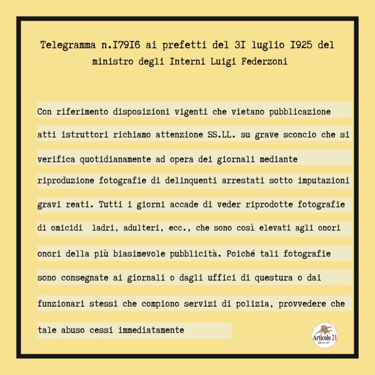 Similfascismo. Le frasi che 100 anni fa imbavagliarono la stampa, troppo simili a quelle di oggi