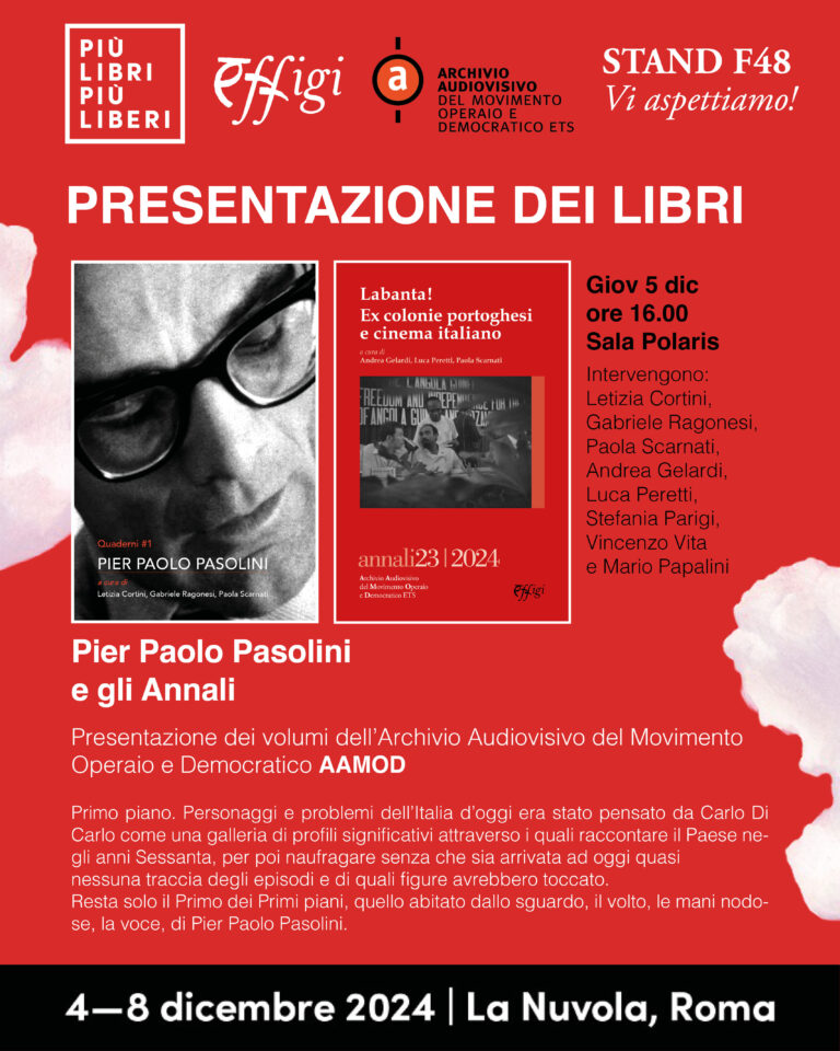 AAMOD: le presentazioni a “Più Libri Più Liberi” (5 dicembre 2024)