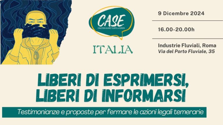 Liberi di esprimersi liberi di informarsi, evento del gruppo Case Italia a Roma