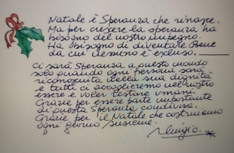 Natale di speranza e impegno. Gli auguri di don Luigi Ciotti